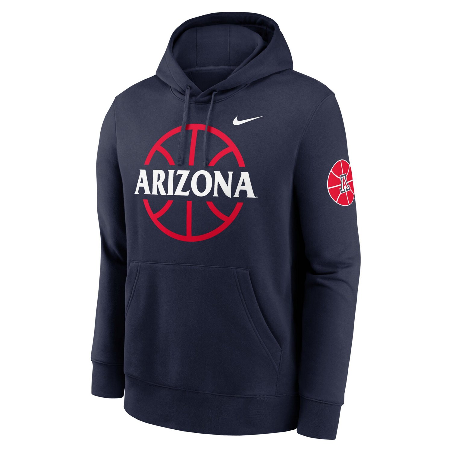 Nike Arizona Wildcats Basketball Icon Club Fleece Pullover Hoodie                                                                - view number 2