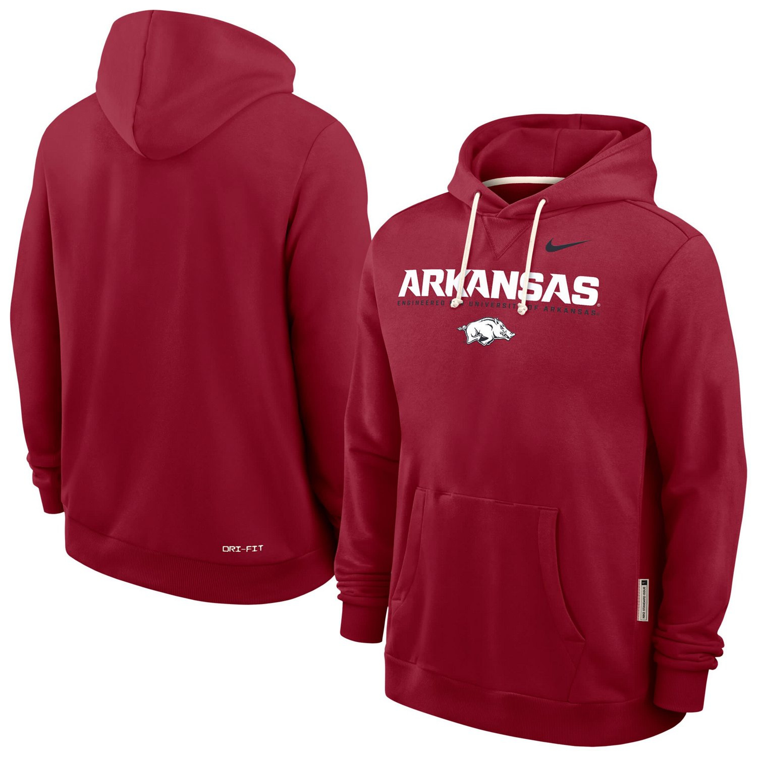 Nike Arkansas Razorbacks 2025 Sideline Performance Pullover Hoodie