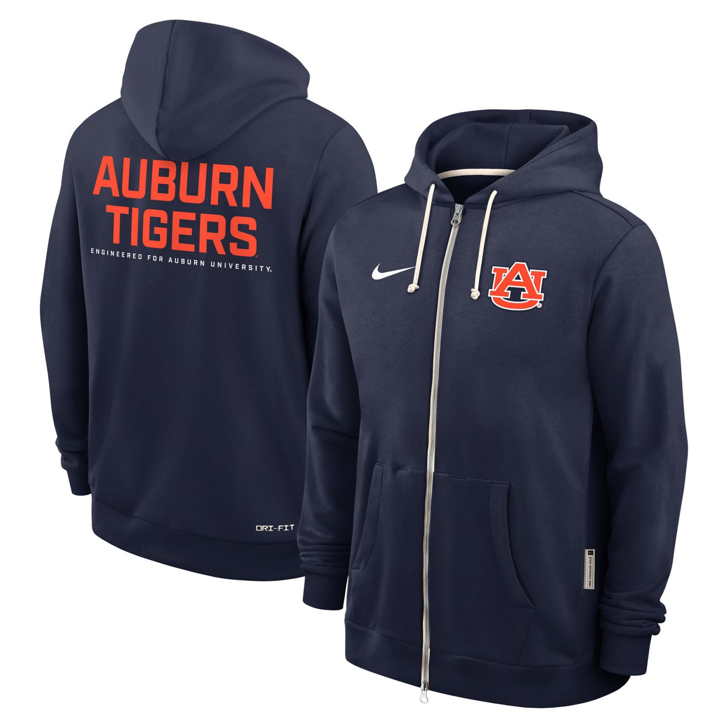 Nike Auburn Tigers 2025 Sideline Standard Issue Dri-FIT Full-Zip Hoodie - view number 4