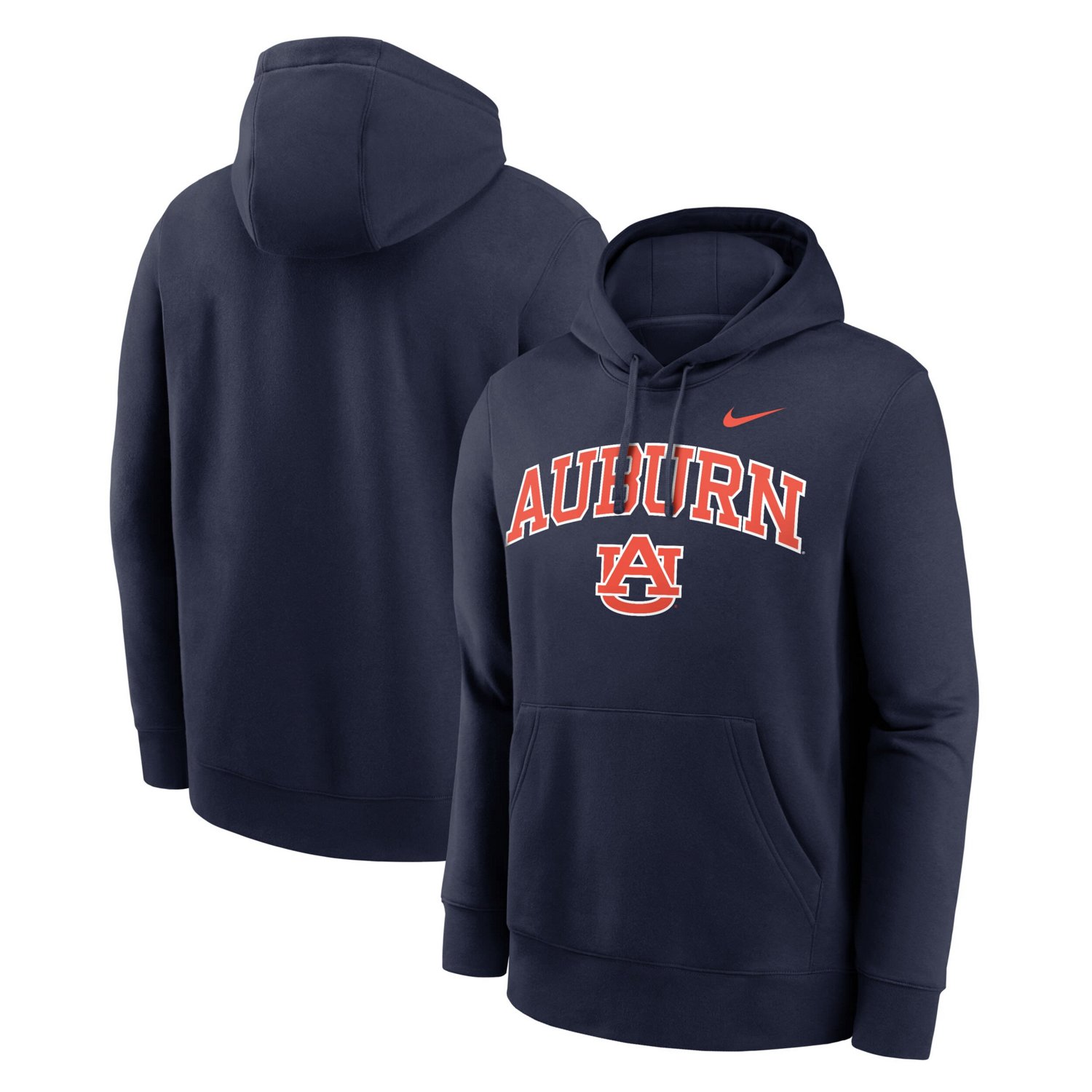 Nike Auburn Tigers Club Fleece Arch Pullover Hoodie - view number 1