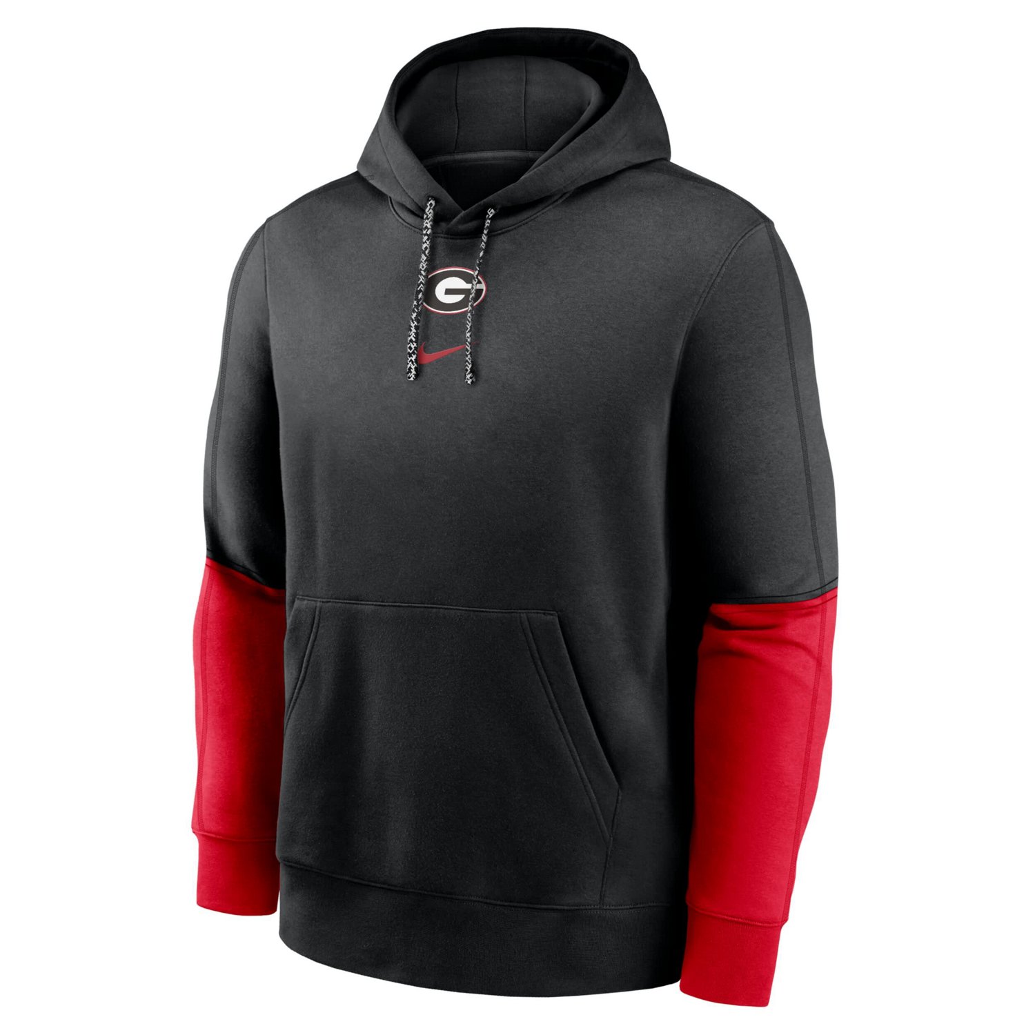 Nike Black Georgia Bulldogs 2024 Sideline Club Pullover Hoodie - view number 2