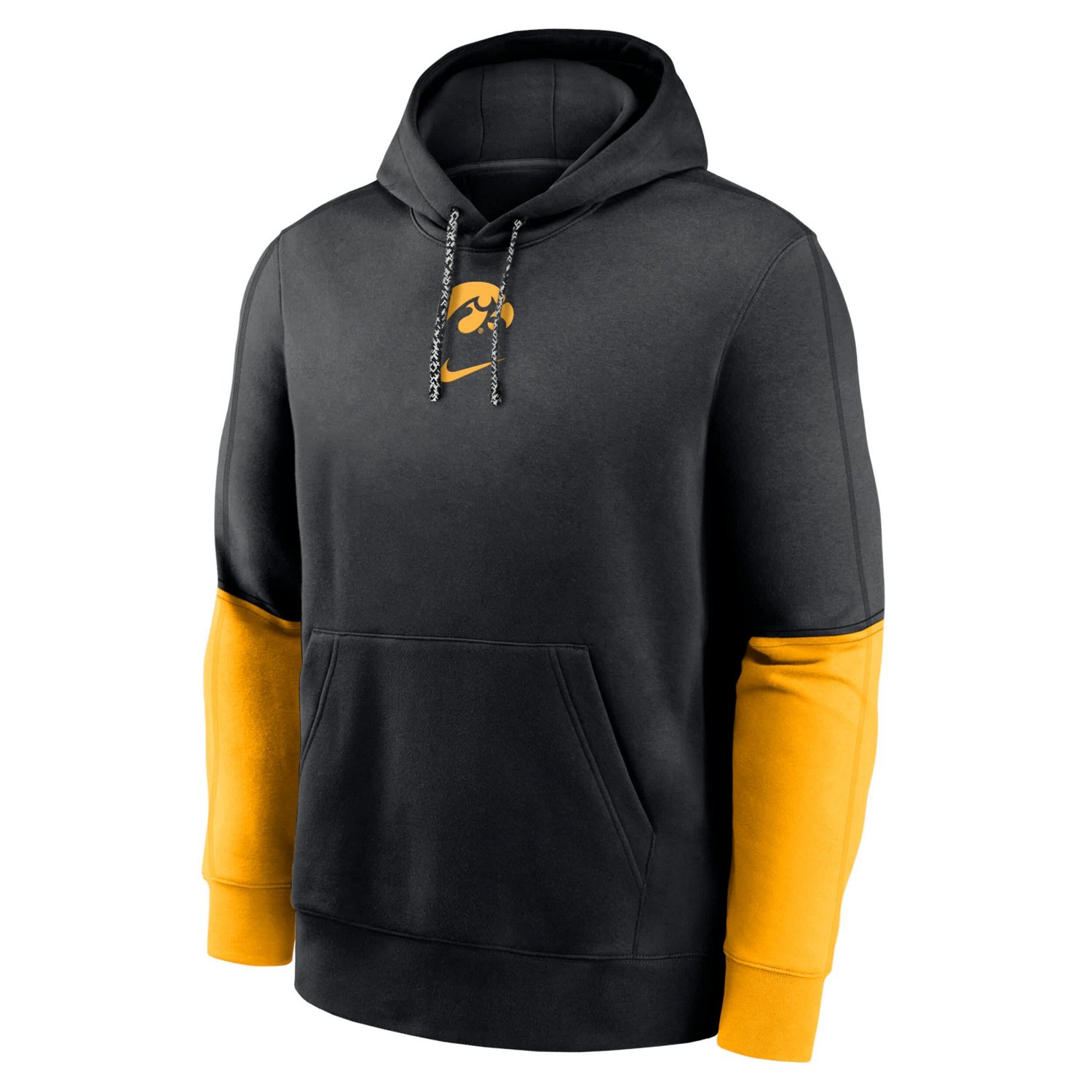 Nike Black Iowa Hawkeyes 2024 Sideline Club Pullover Hoodie                                                                      - view number 2