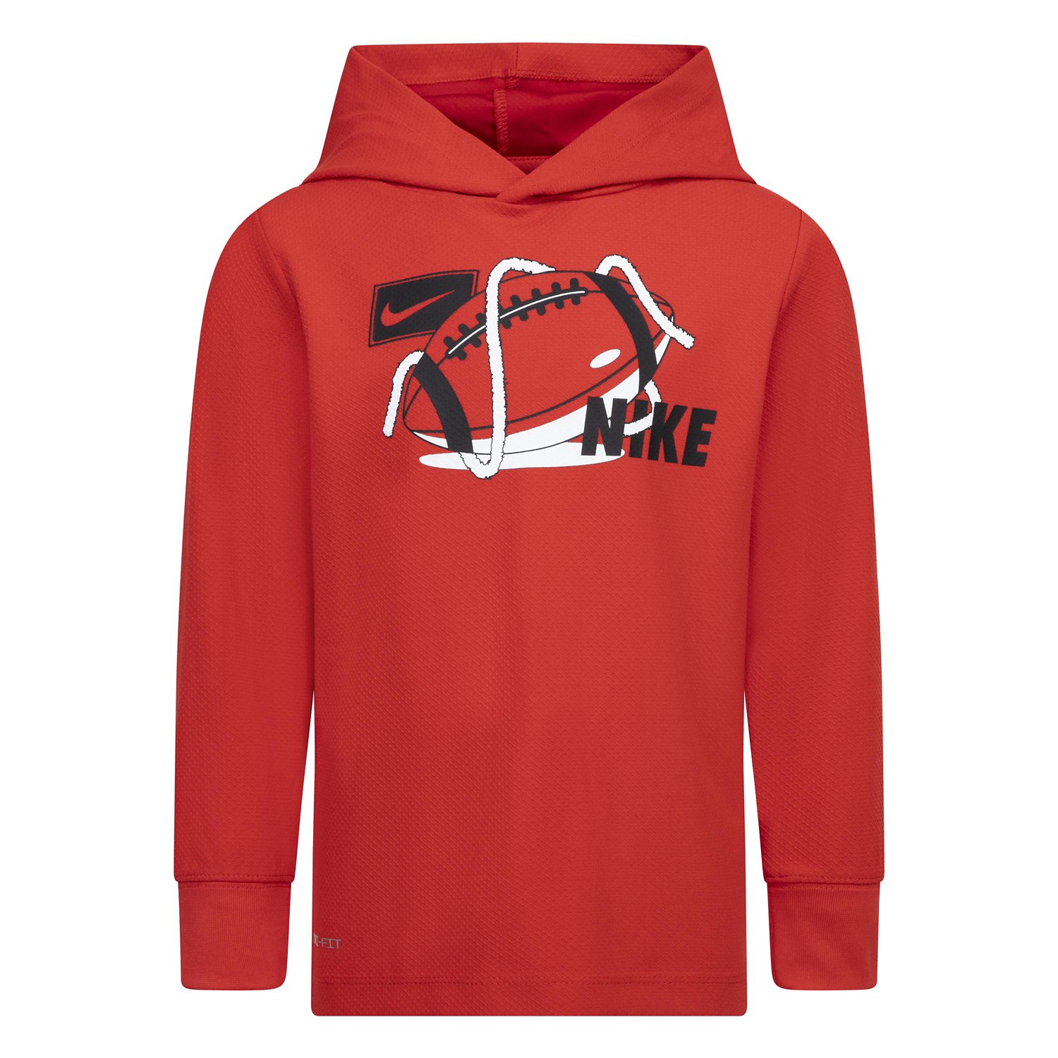 NIKE / ナイキ NSW BRS LOGO ALL OVER PATTERN SWEAT HOODIE RED Nike Hoodie Youth/Boys (All Over Nike Swoosh) Pullover Red