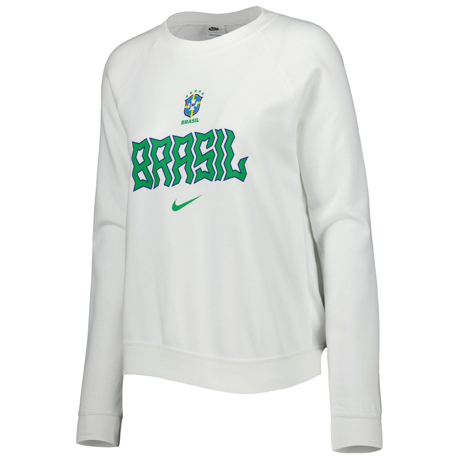 Nike Brazil National Team Lockup Varsity Tri-Blend Raglan Pullover Sweatshirt - view number 2