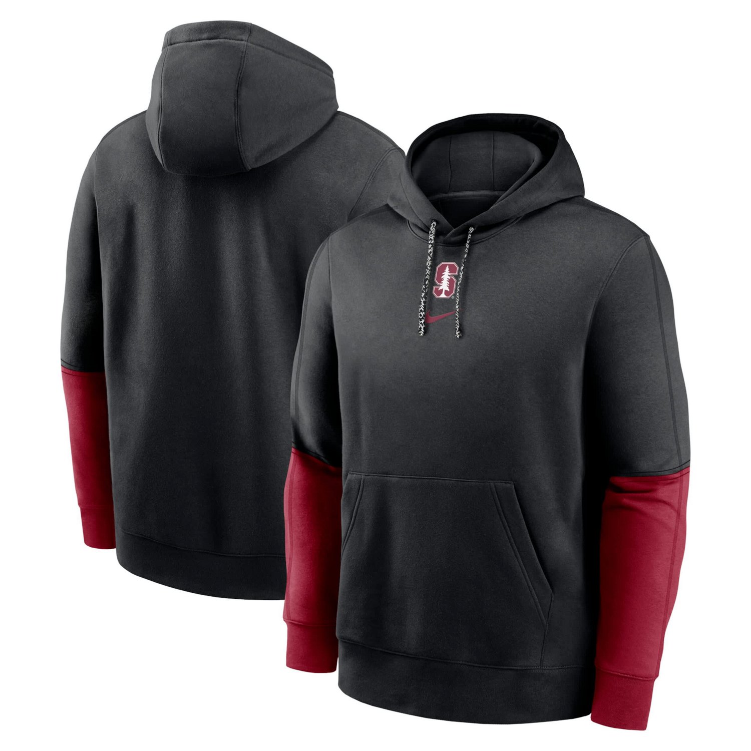 Nike Cardinal Stanford Cardinal 2024 Sideline Club Pullover Hoodie