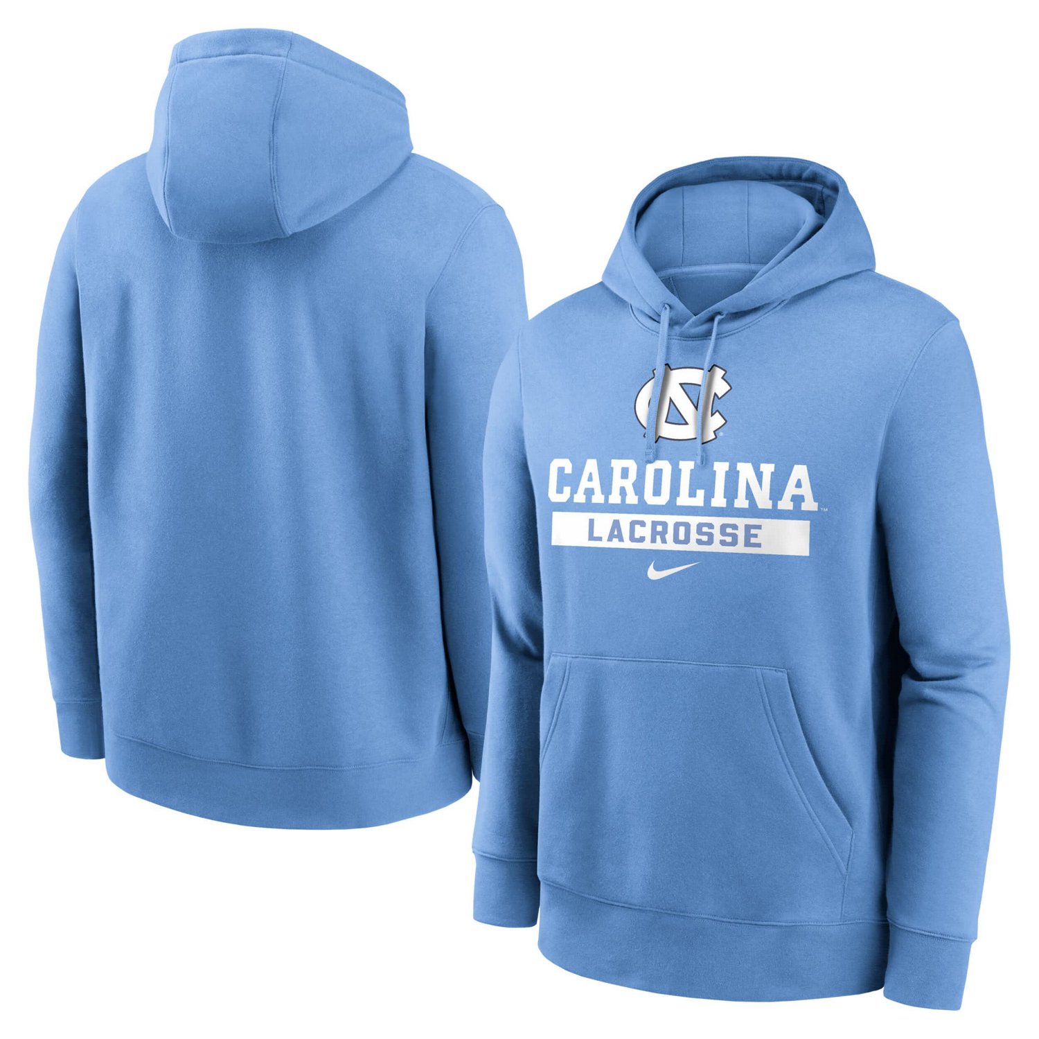 Nike Carolina North Carolina Tar Heels Lacrosse Stacked Fleece Pullover Hoodie                                                   - view number 1