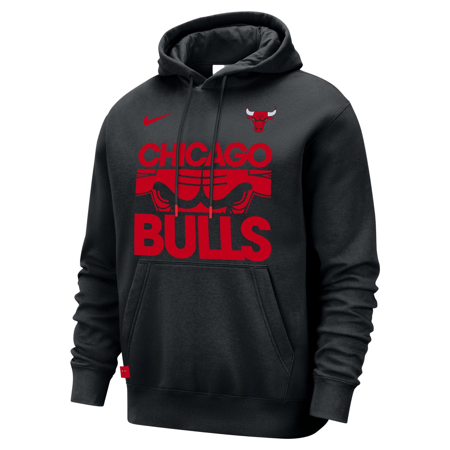 Nike Chicago Bulls Courtside Club Pullover Hoodie - view number 2