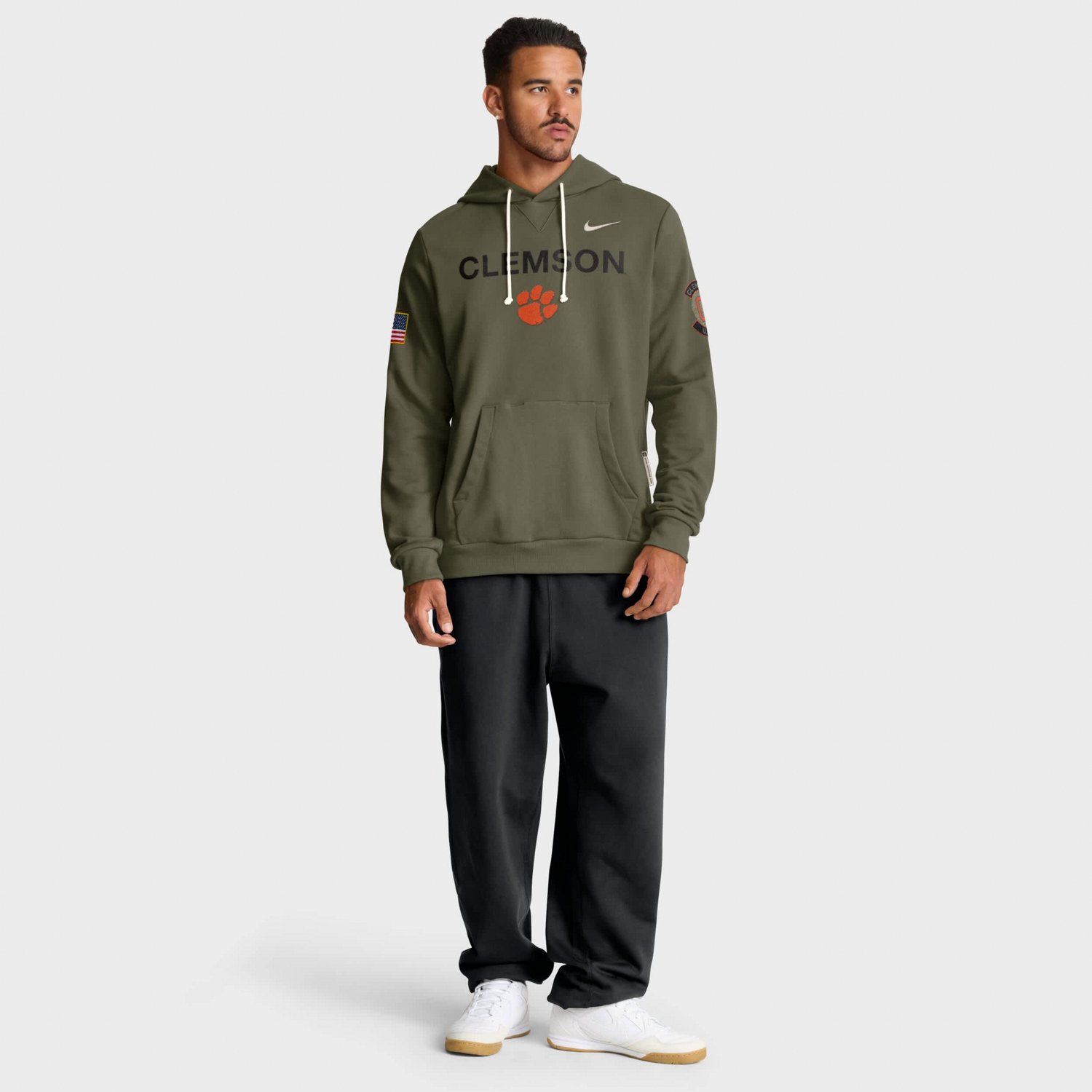 Nike Clemson Tigers 2025 Military Appreciation Performance Pullover Hoodie - view number 3