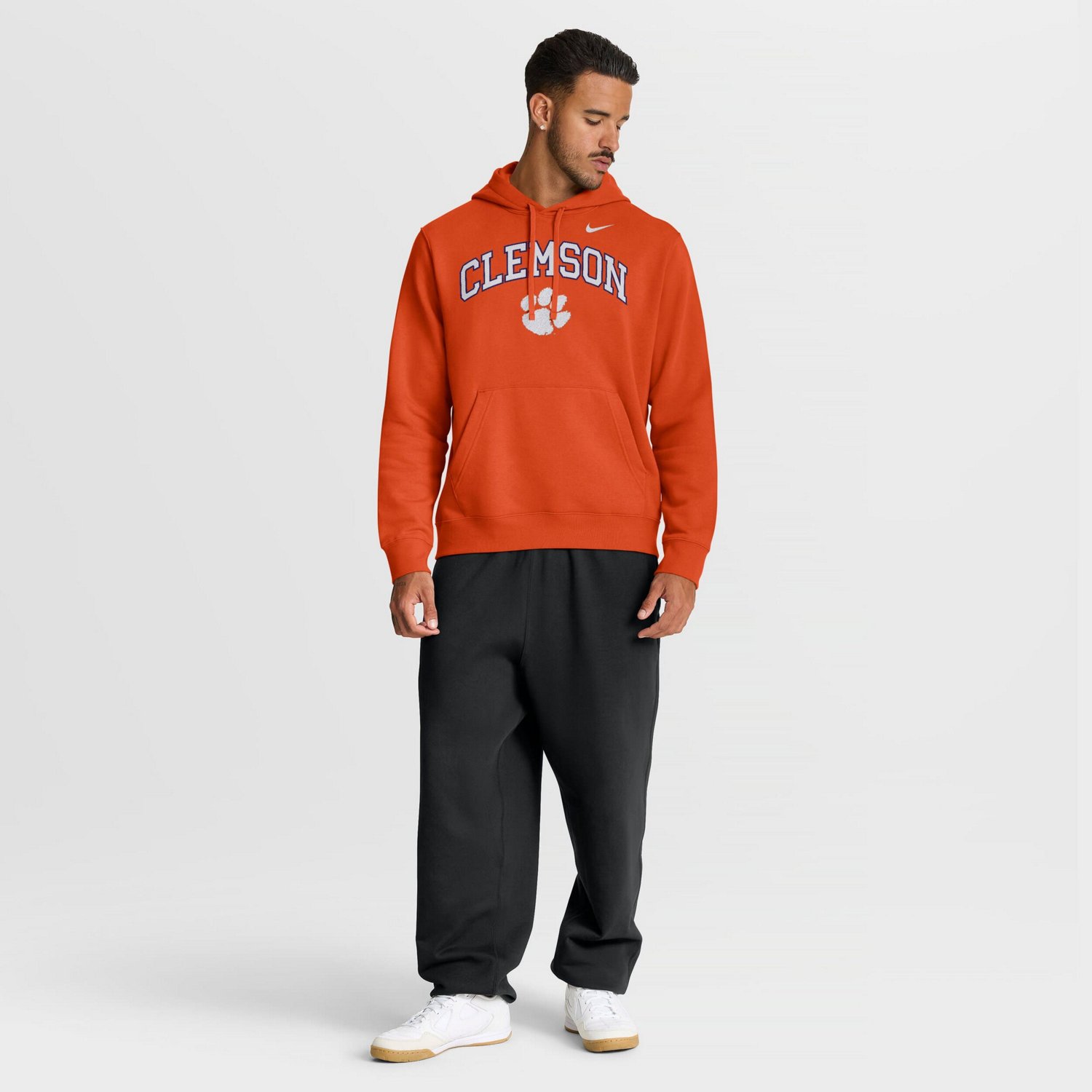 Nike Clemson Tigers Club Fleece Arch Pullover Hoodie - view number 3