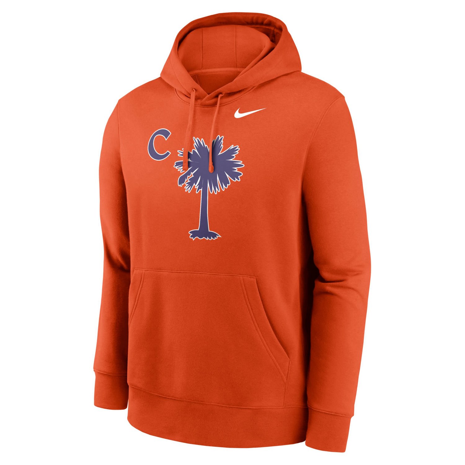 Nike Clemson Tigers Palmetto C Club Fleece Pullover Hoodie - view number 2