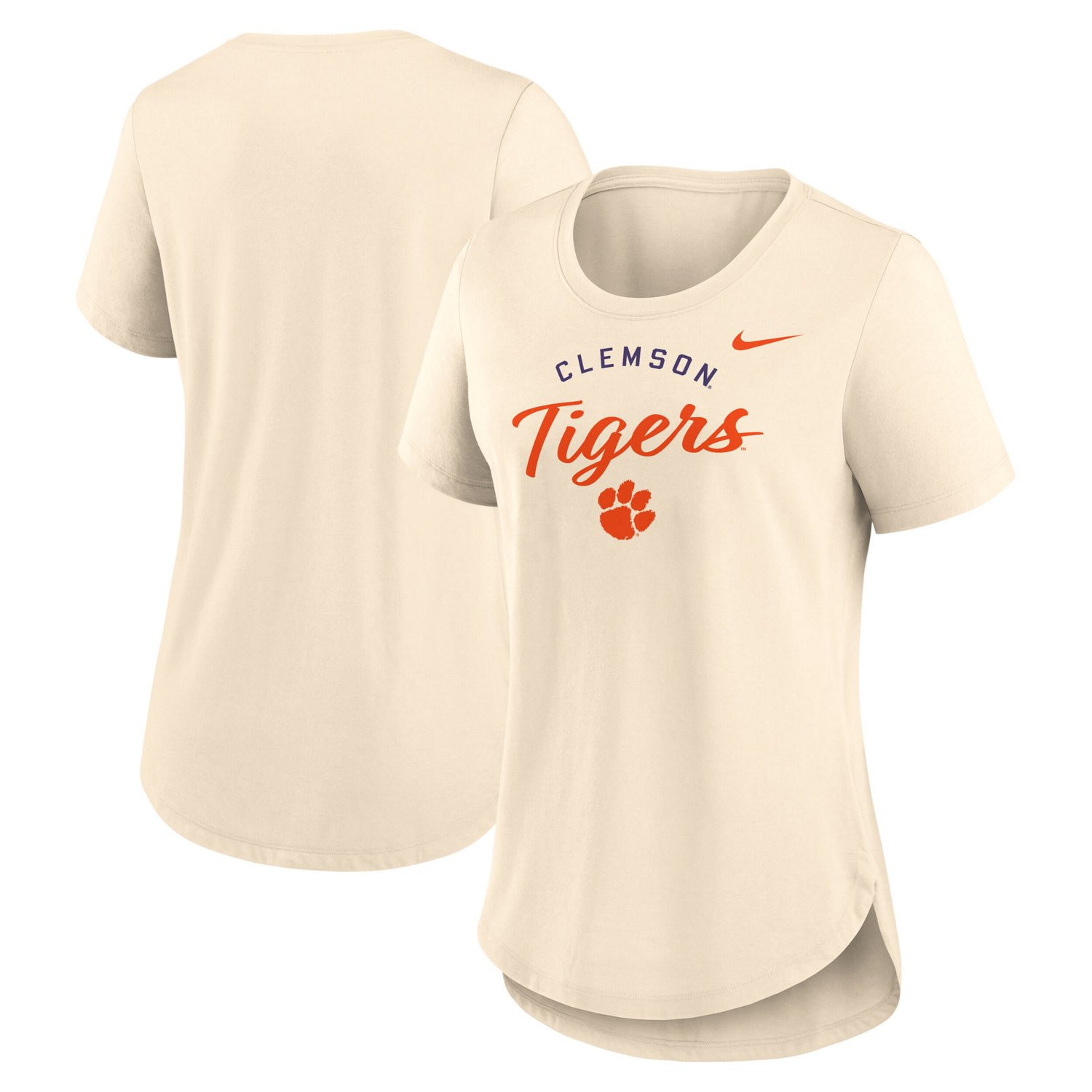 Nike Clemson Tigers Script Logo Tri-Blend T-Shirt