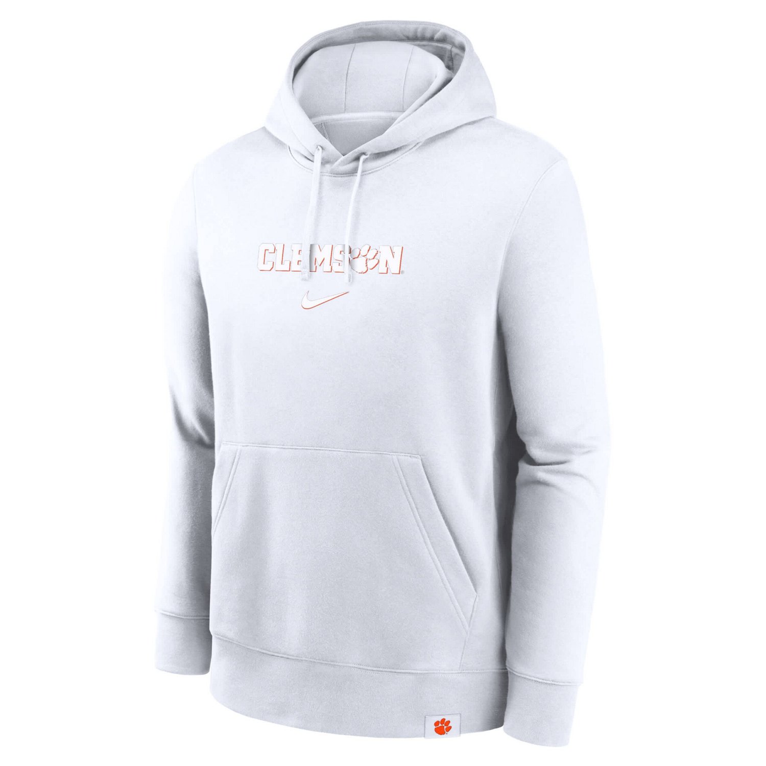 Nike Clemson Tigers Statement Wordmark Lockup Pullover Hoodie                                                                    - view number 2