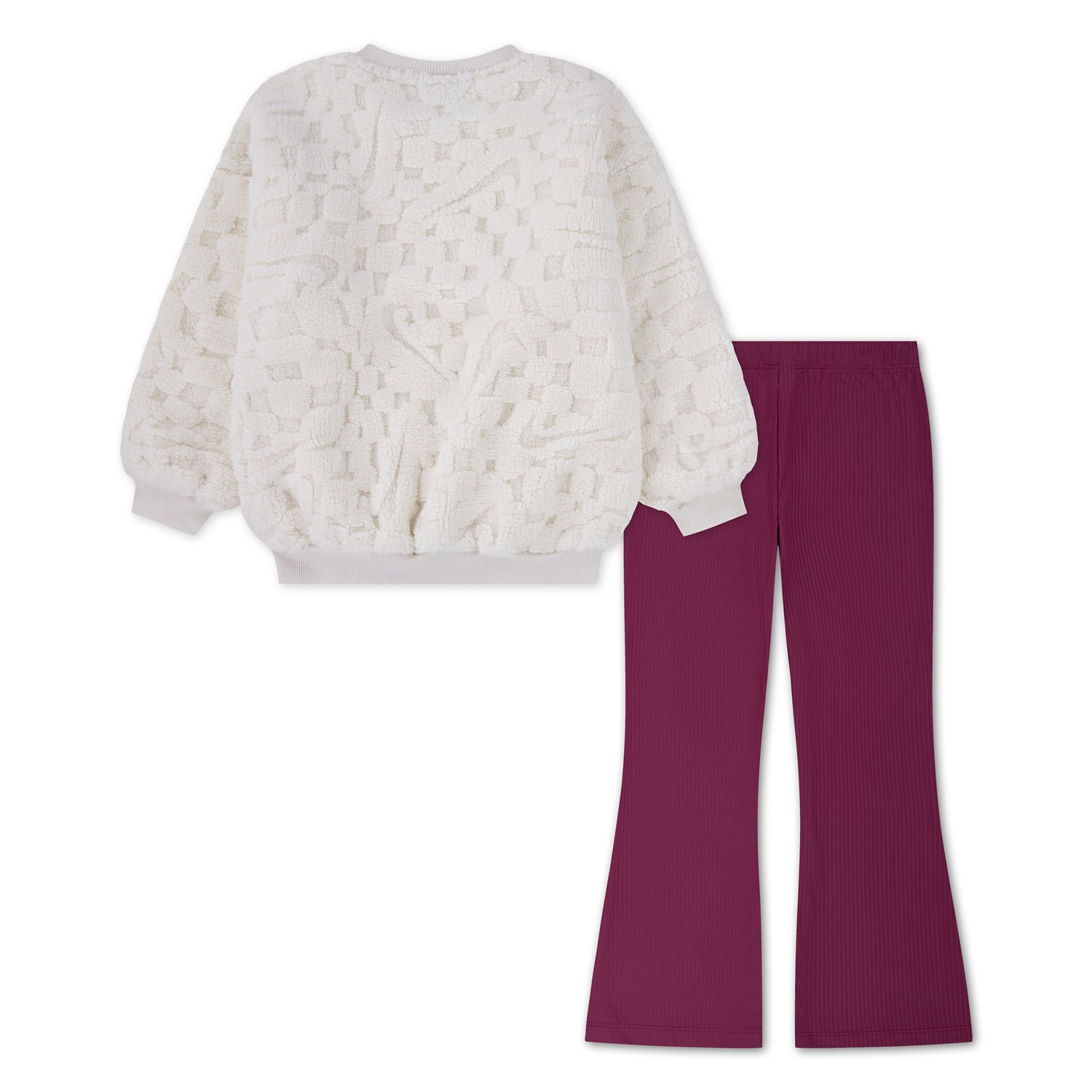 Nike Cozy Sherpa Crewneck and Flared Leggings 2-Piece Set - view number 2