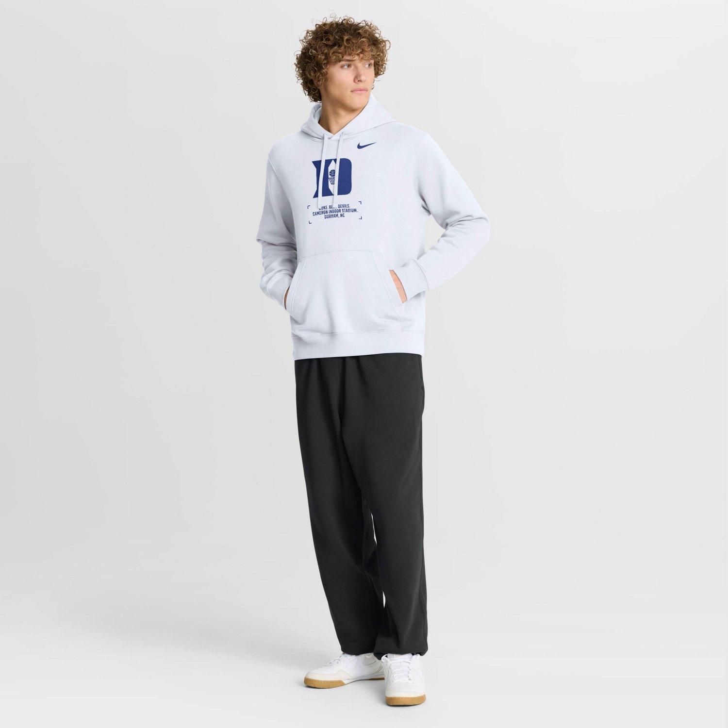 Nike Duke Blue Devils Basketball Two-Hit Club Fleece Pullover Hoodie - view number 3