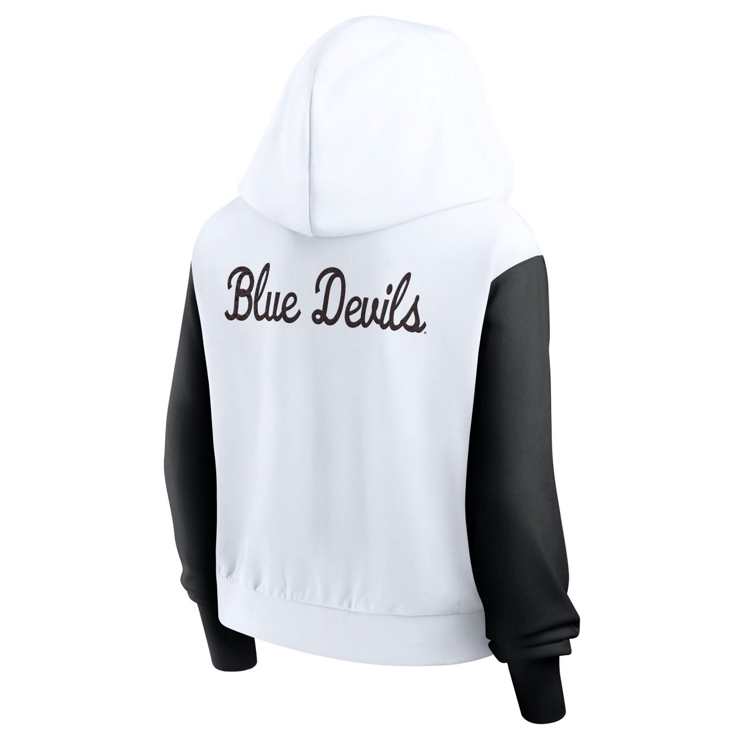 Nike Duke Blue Devils Cropped Beyond Capability Color-Block Script Full-Zip Hoodie - view number 4