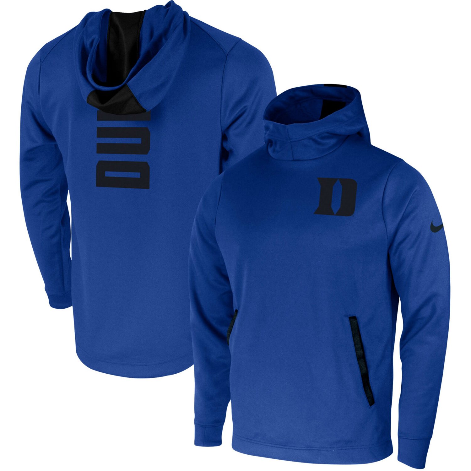 Nike Duke Blue Devil Hoodie Mens Medium Blue/Gray top Pullover DH3535-480 Football