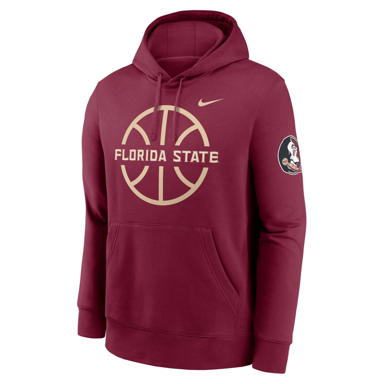 Nike Florida State Seminoles Basketball Icon Club Fleece Pullover Hoodie                                                         - view number 2