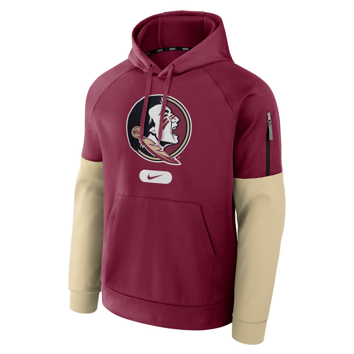 Nike Florida State Seminoles Fitness Raglan Performance Pullover Hoodie - view number 2