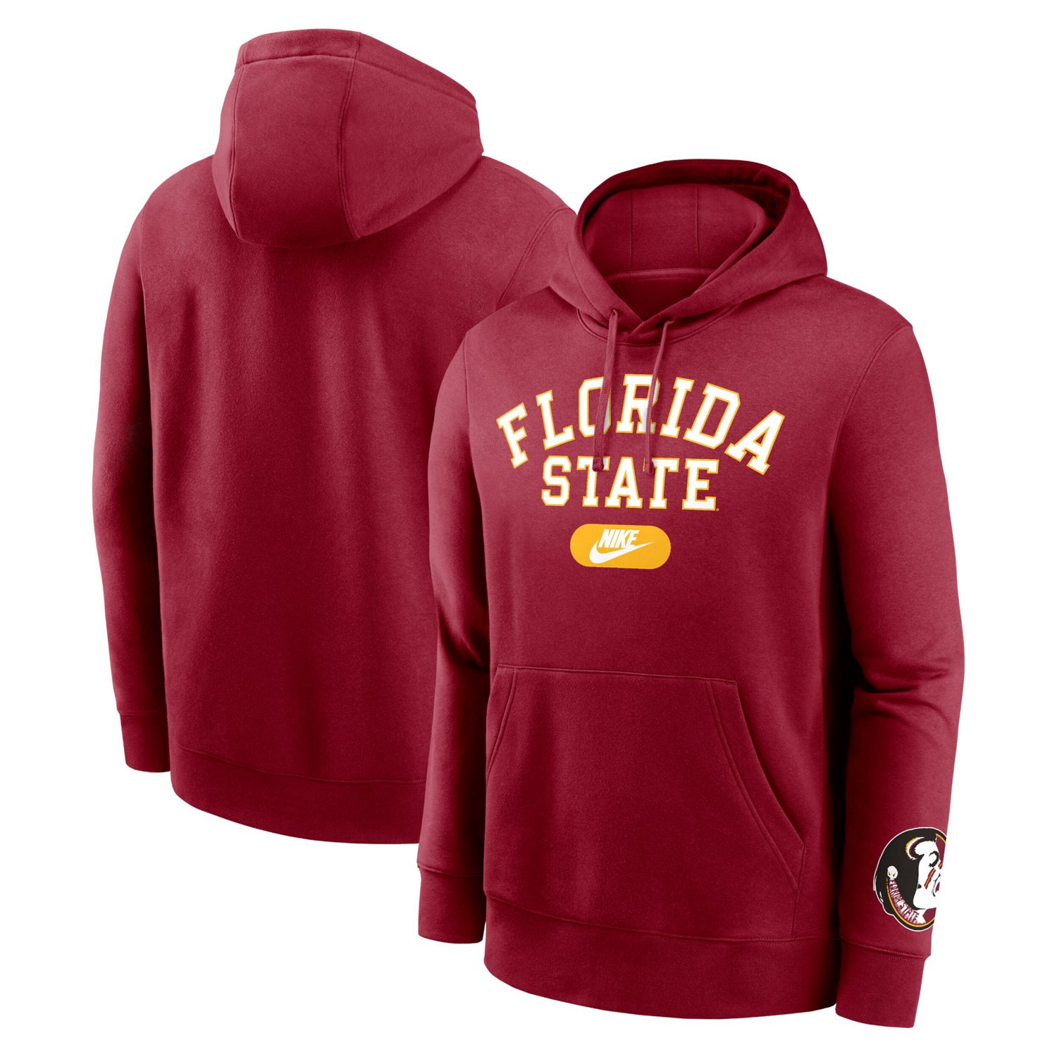 Nike Florida State Seminoles Legacy Foundational Two-Hit Club Performance Pullover Hoodie - view number 1