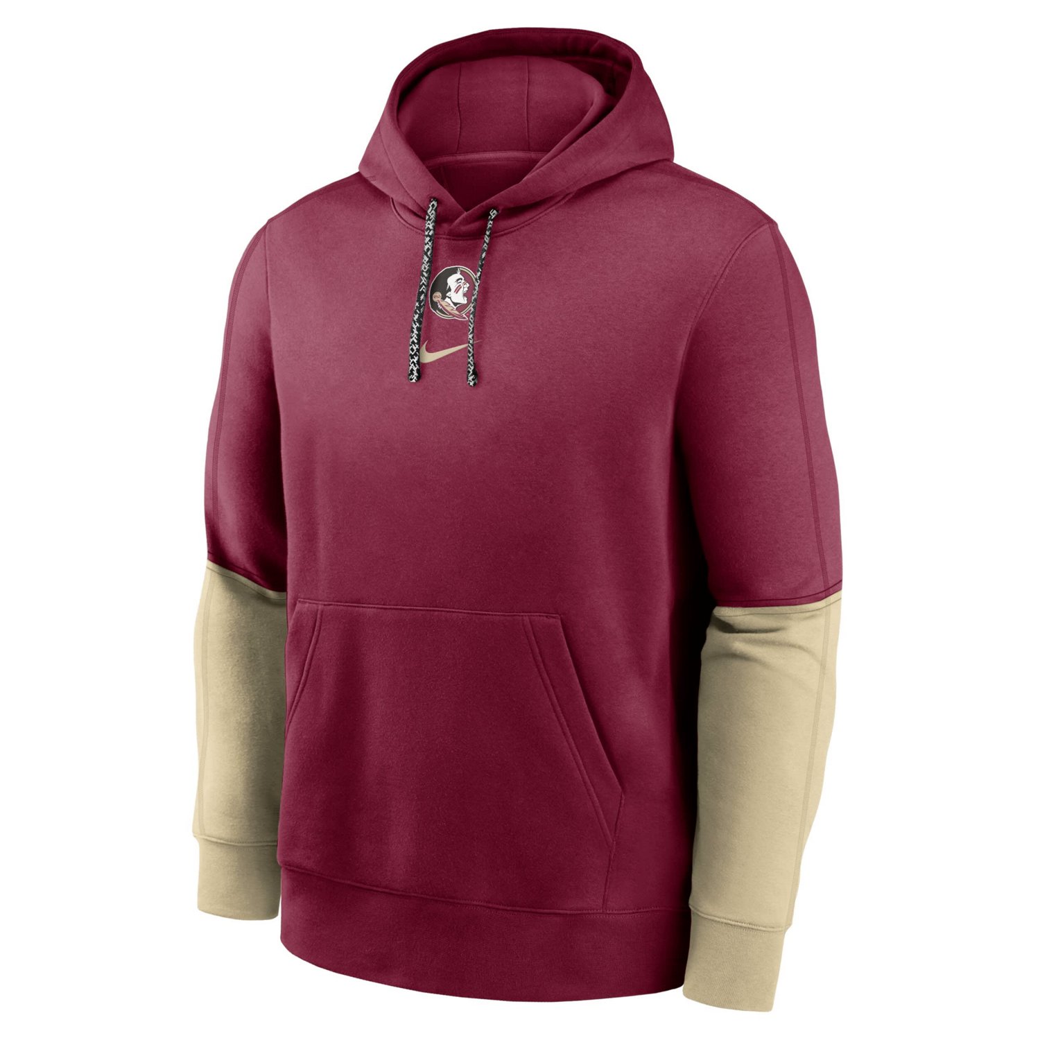 Nike Garnet Florida State Seminoles 2024 Sideline Club Pullover Hoodie - view number 2