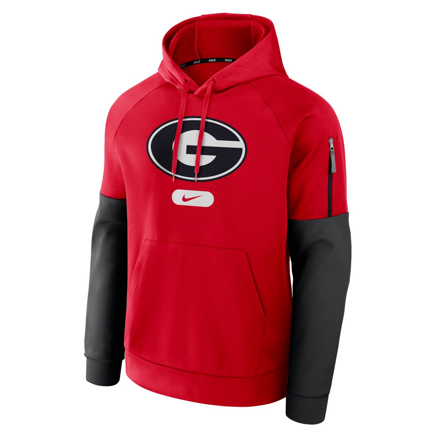 Nike Georgia Bulldogs Fitness Raglan Performance Pullover Hoodie - view number 2