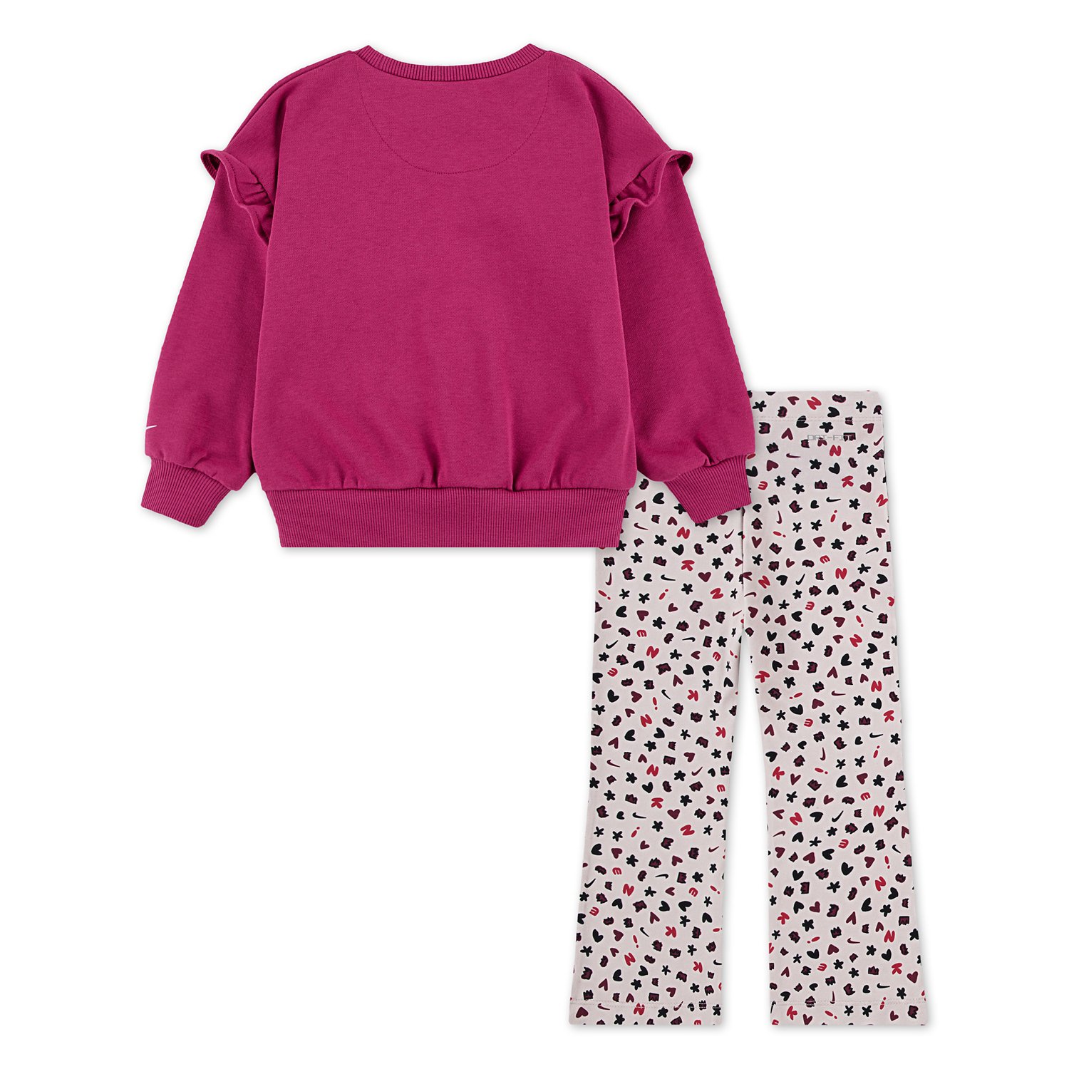 Nike Girls' (4-6x) Dri-FIT Essentials Crewneck and Flared Leggings 2-Piece Set - view number 2