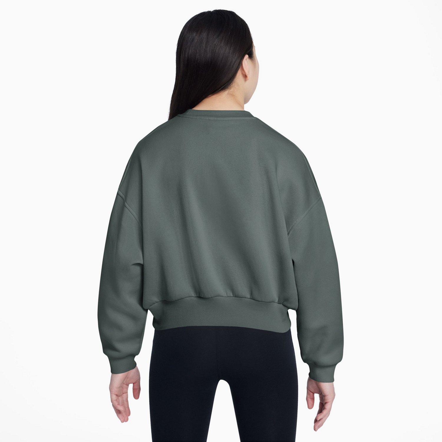 Nike Girls' Club Fleece Boxy Crew-Neck Sweatshirt | Academy