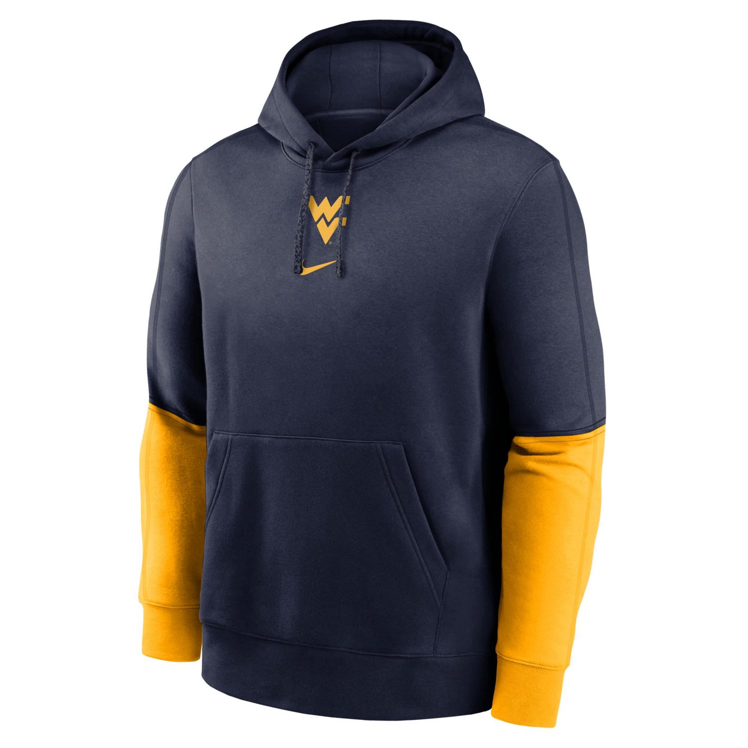 Nike Gold West Virginia Mountaineers 2024 Sideline Club Pullover Hoodie                                                          - view number 2