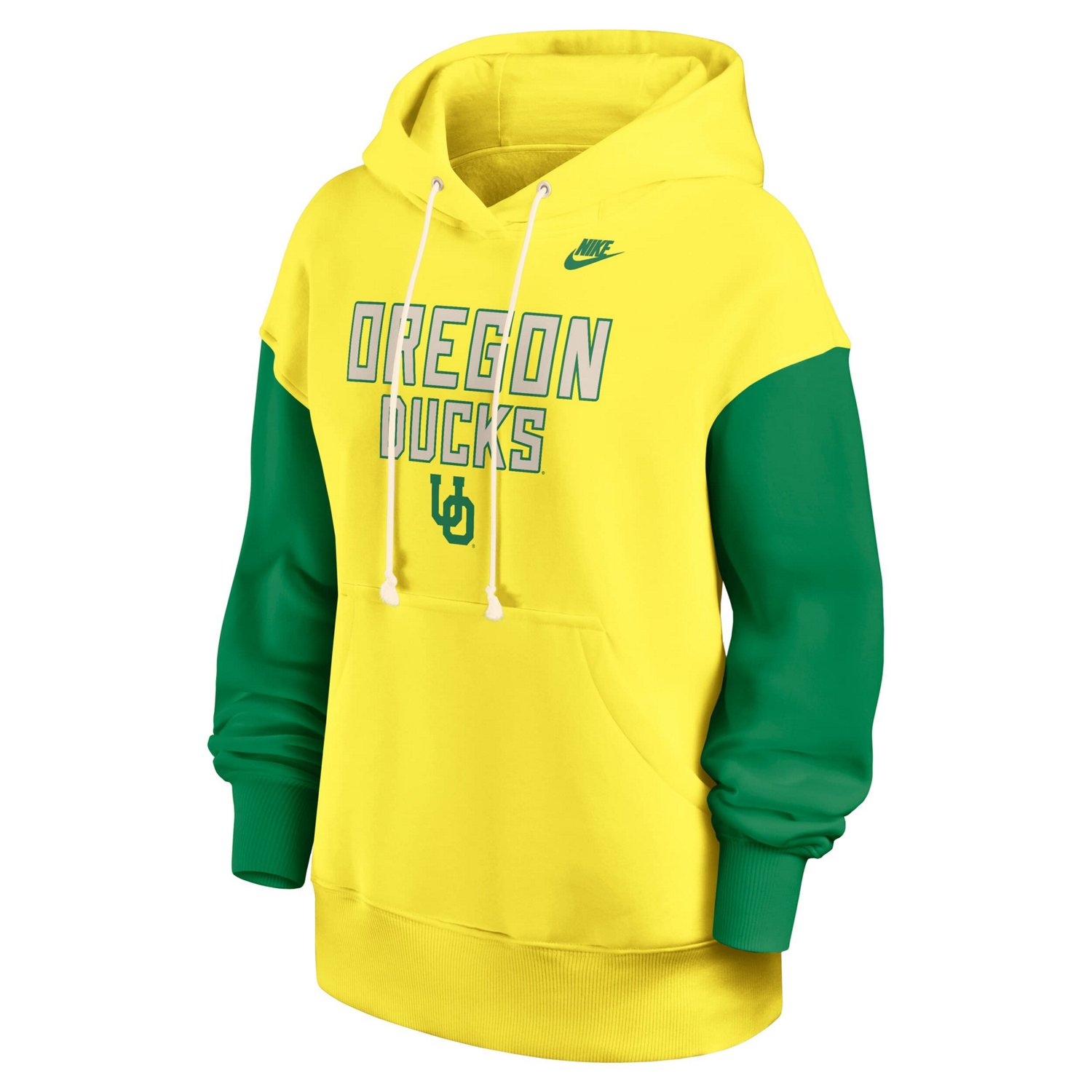 Nike Green Oregon Ducks Oversized Legacy Phoenix Pullover Hoodie - view number 2