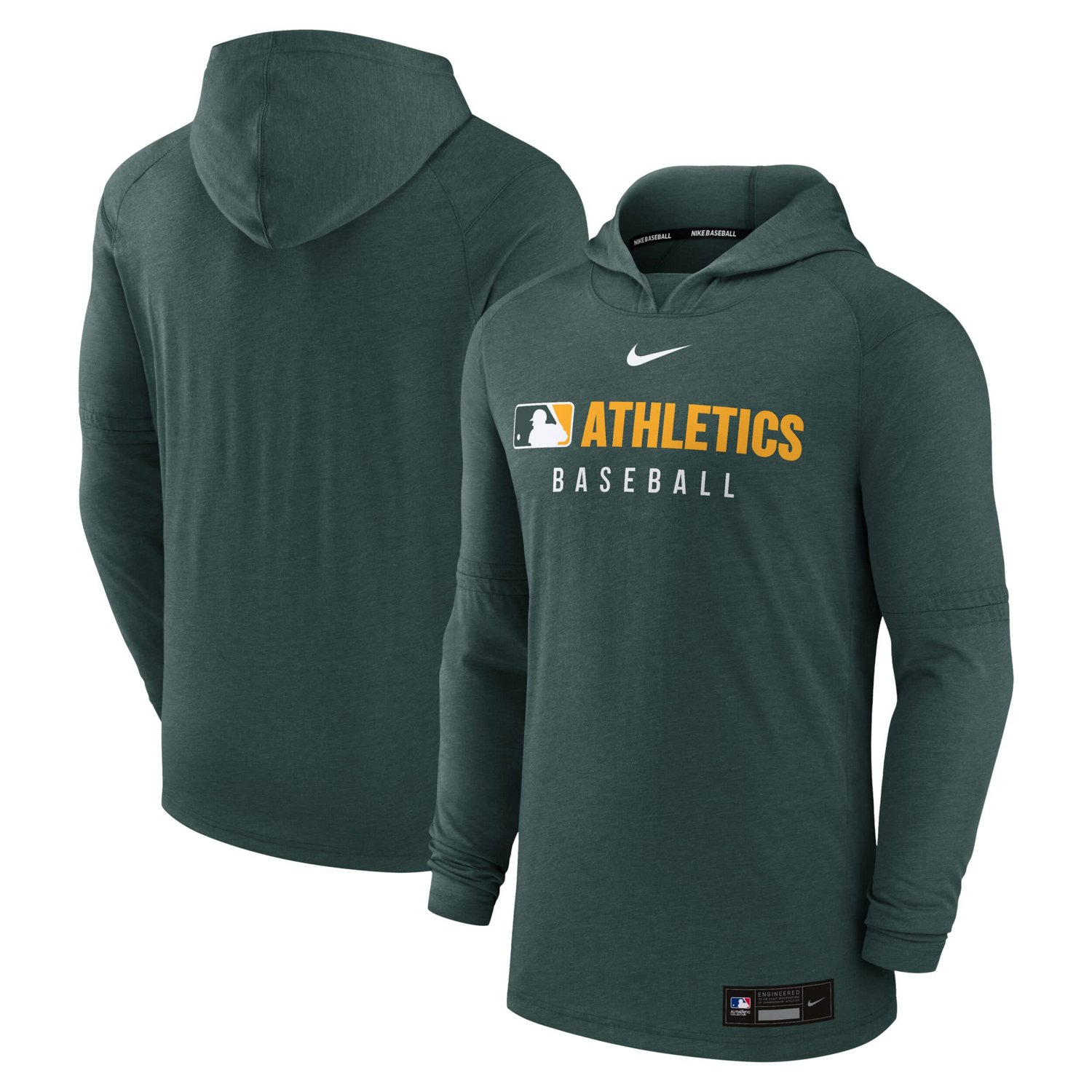 Nike Heather Athletics Authentic Collection Tri-Blend Performance Pullover Hoodie