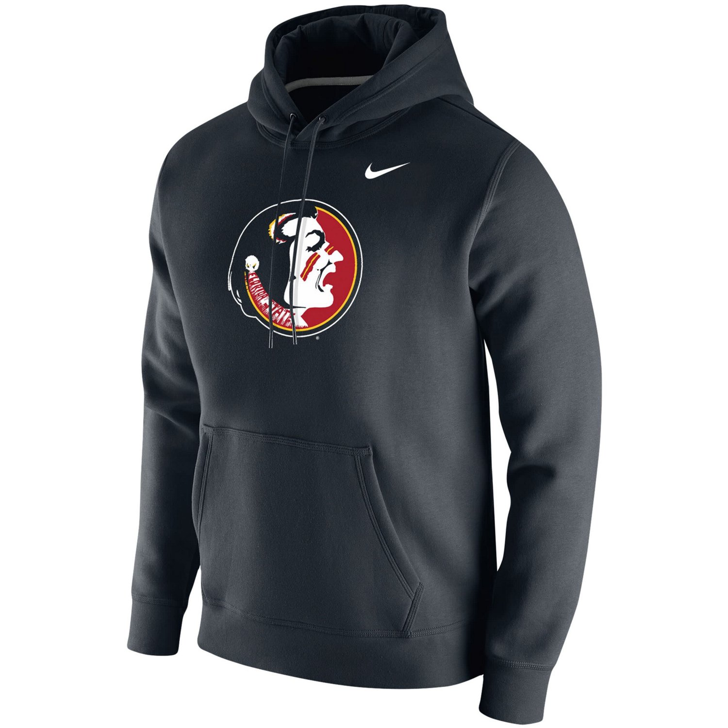 Nike Heathered Gray Florida State Seminoles Vintage School Logo Pullover Hoodie                                                  - view number 2