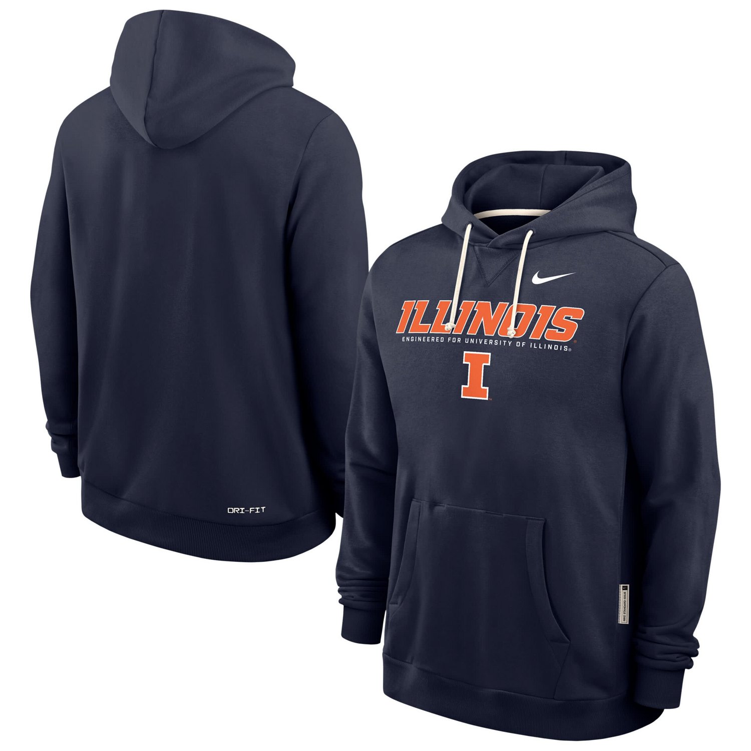 Nike Illinois Fighting Illini 2025 Sideline Standard Issue Dri-FIT Hoodie