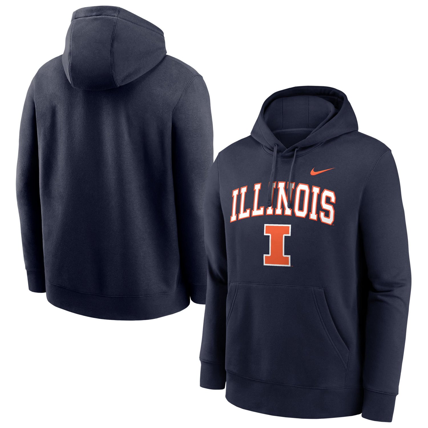 Nike Illinois Fighting Illini Club Pullover Hoodie - view number 1