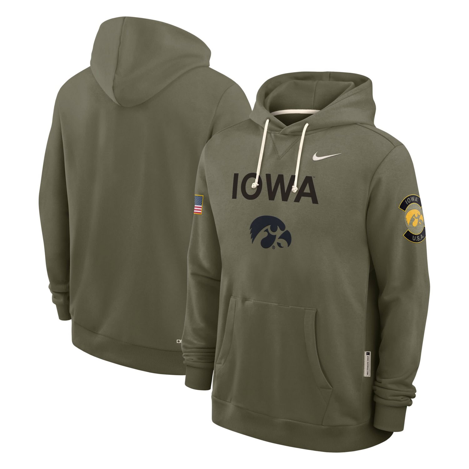 Nike Iowa Hawkeyes 2025 Military Appreciation Performance Pullover Hoodie - view number 4