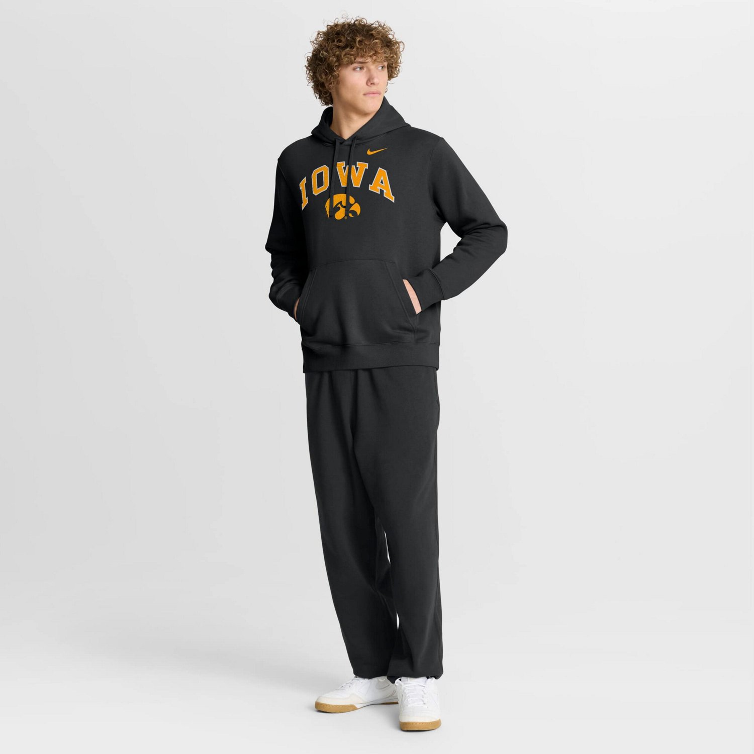 Nike Iowa Hawkeyes Club Fleece Arch Pullover Hoodie - view number 3