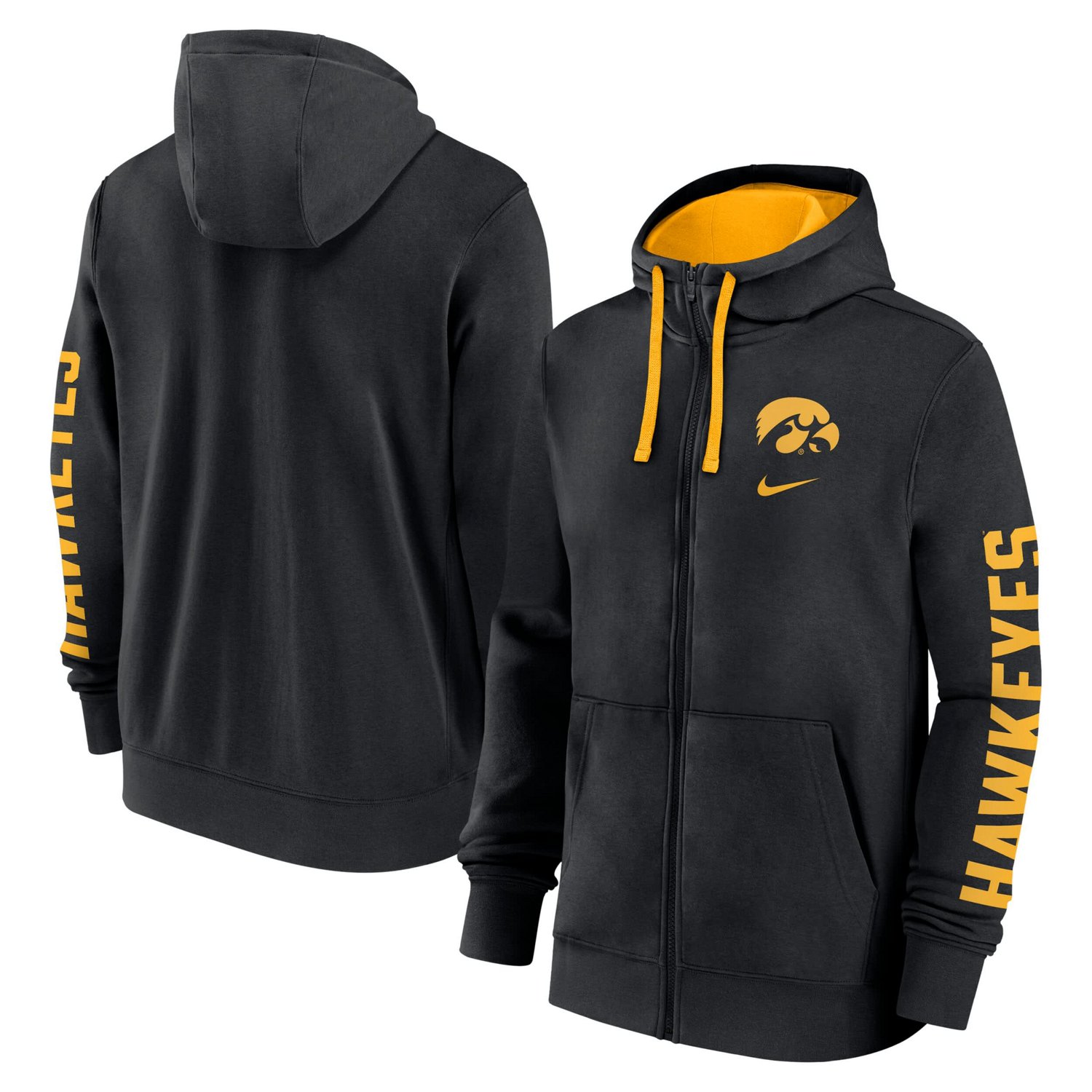 Nike Iowa Hawkeyes Primetime Primary Mascot Full-Zip Hoodie                                                                      - view number 1