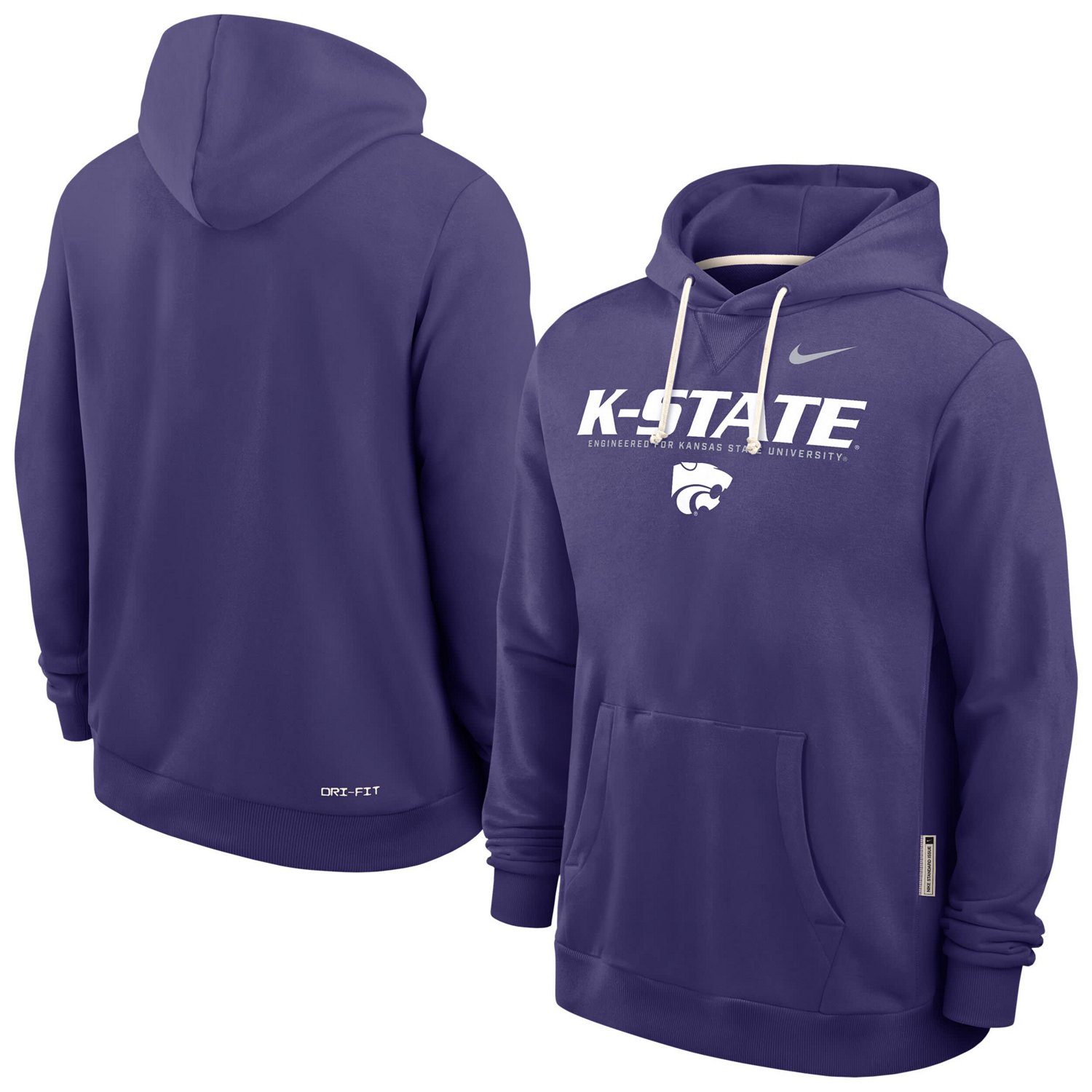 Nike Kansas State Wildcats 2025 Sideline Standard Issue Dri-FIT Hoodie - view number 1