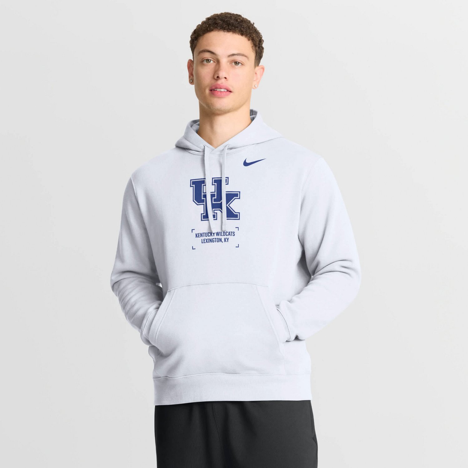 Nike Kentucky Wildcats Basketball Two-Hit Club Fleece Pullover Hoodie