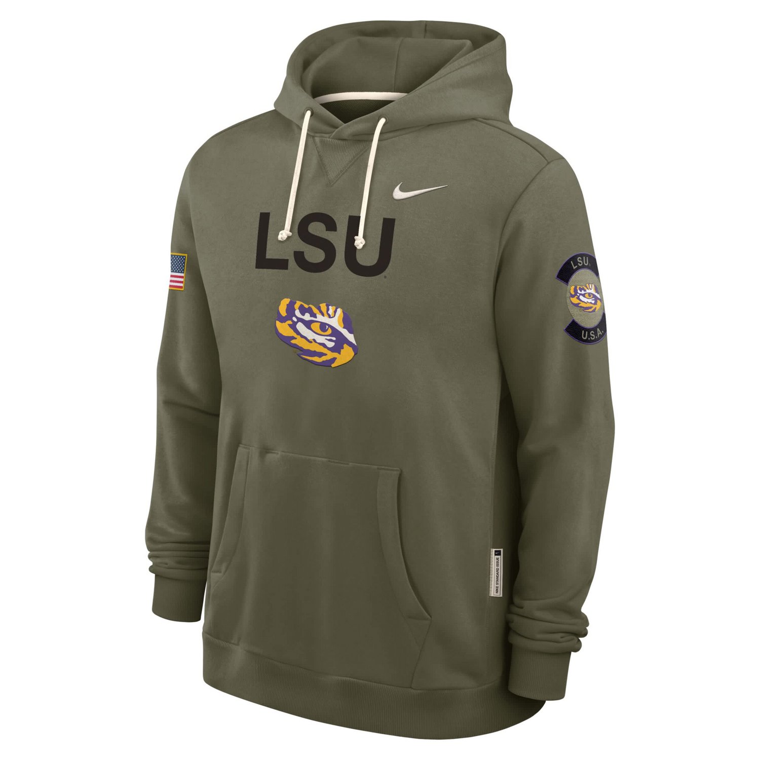Nike LSU Tigers 2025 Military Appreciation Dri-FIT Hoodie - view number 2