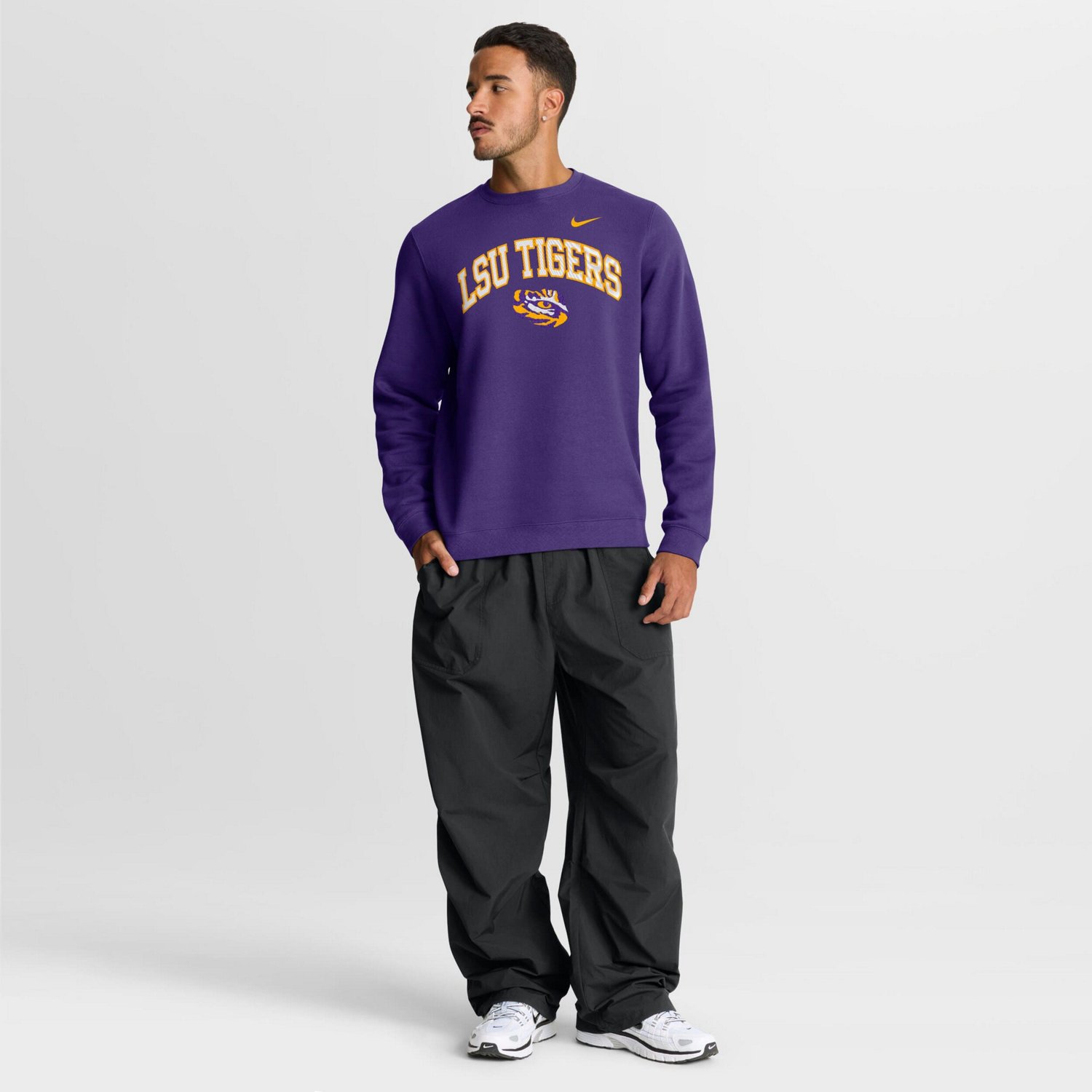 Nike LSU Tigers Arch Pullover Sweatshirt - view number 3