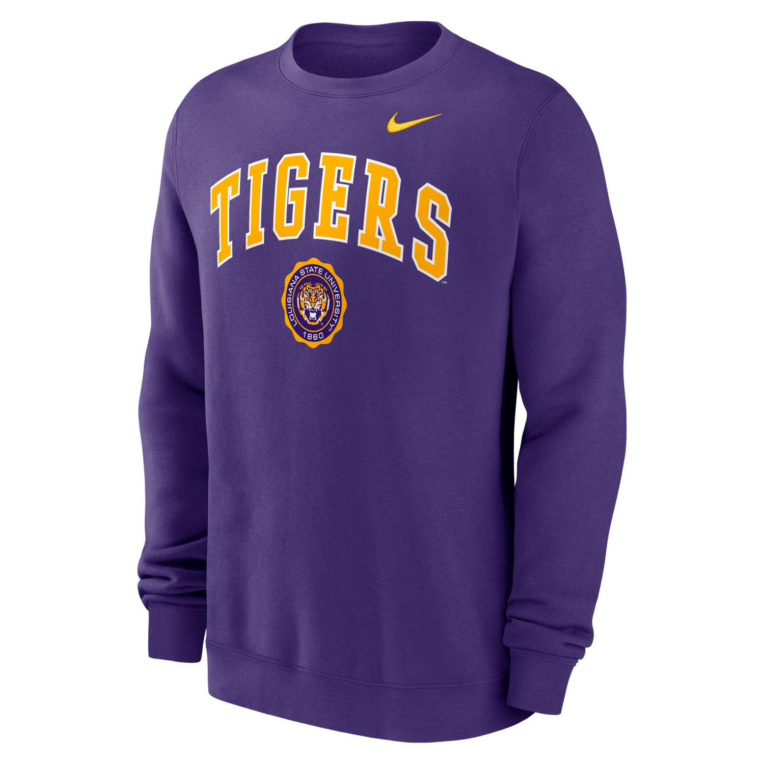 Nike LSU Tigers Arched Seal Pullover Sweatshirt                                                                                  - view number 2