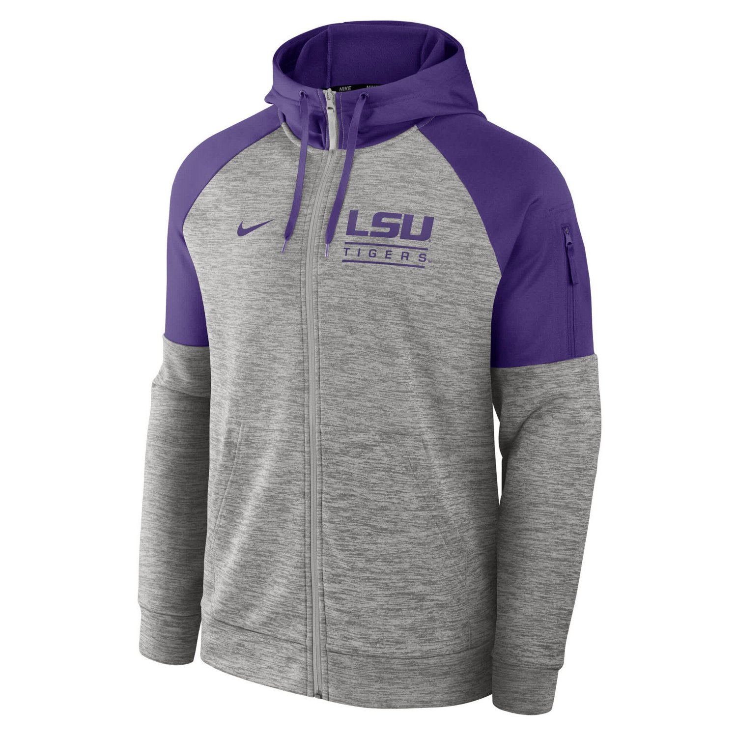 Nike LSU Tigers Fitness Raglan Performance Full-Zip Hoodie - view number 2