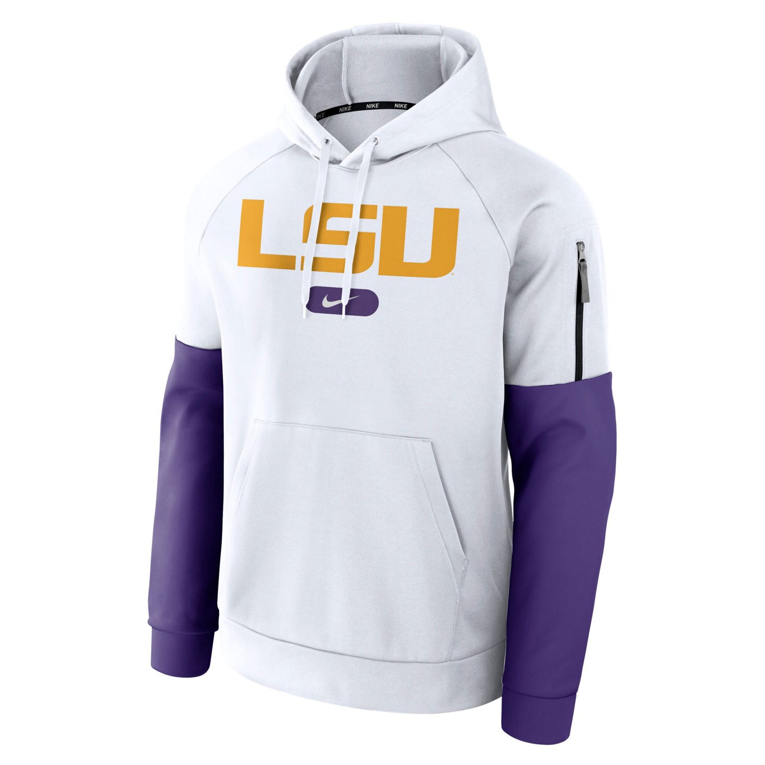 Nike LSU Tigers Fitness Raglan Performance Pullover Hoodie                                                                       - view number 2