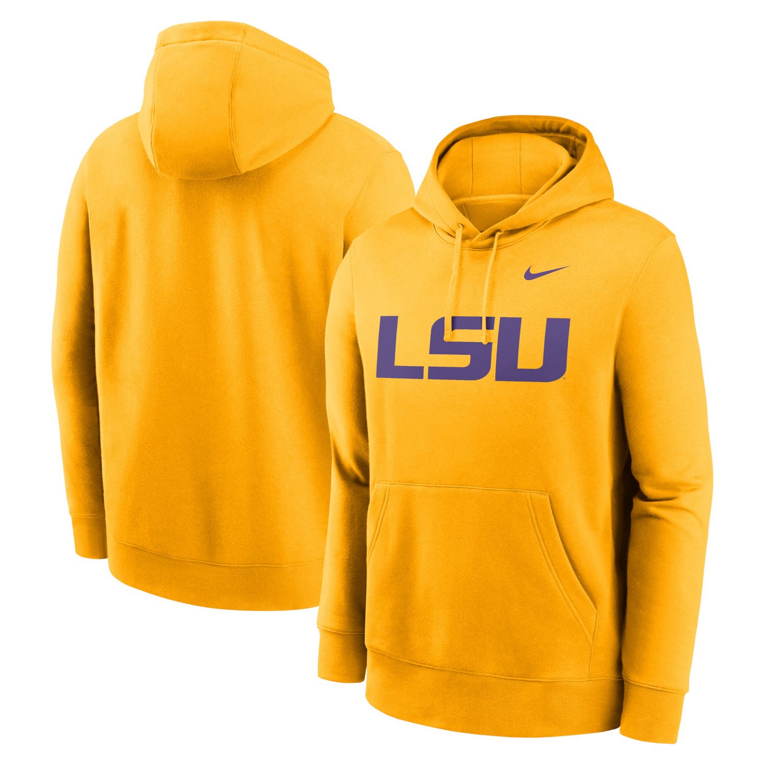 Nike LSU Tigers Primetime Evergreen Club Fleece Pullover Hoodie                                                                  - view number 1