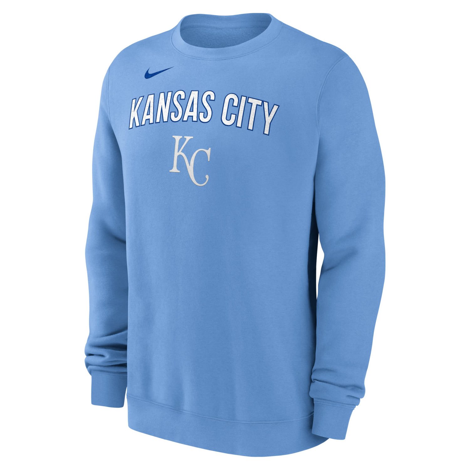Nike Men's Kansas City Royals Long Sleeve Fleece Crewneck Sweatshirt - view number 2