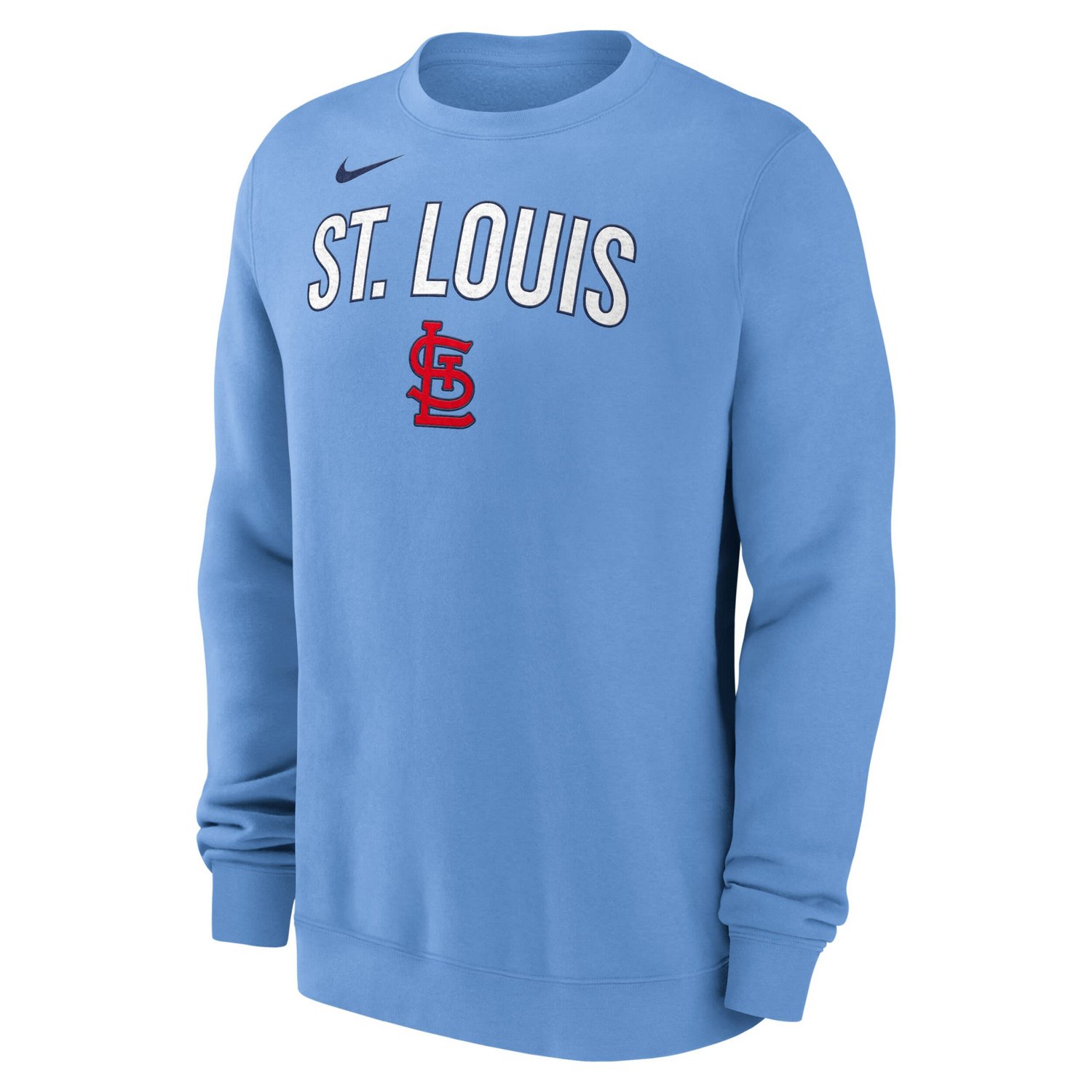 Nike Men's St. Louis Cardinals Long Sleeve Fleece Crewneck Sweatshirt - view number 2