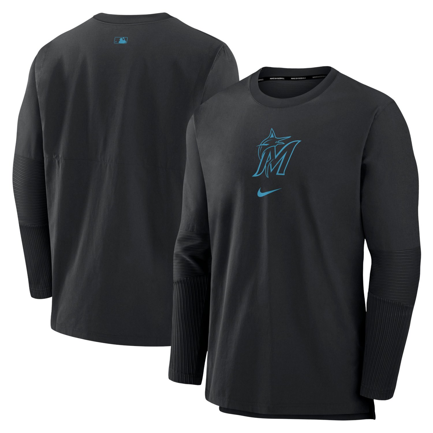 Nike Miami Marlins Authentic Collection Player Performance Pullover Sweatshirt - view number 1
