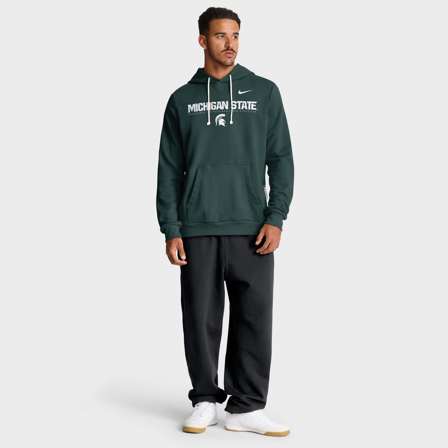 Nike Michigan State Spartans 2025 Sideline Standard Issue Dri-FIT Hoodie - view number 3