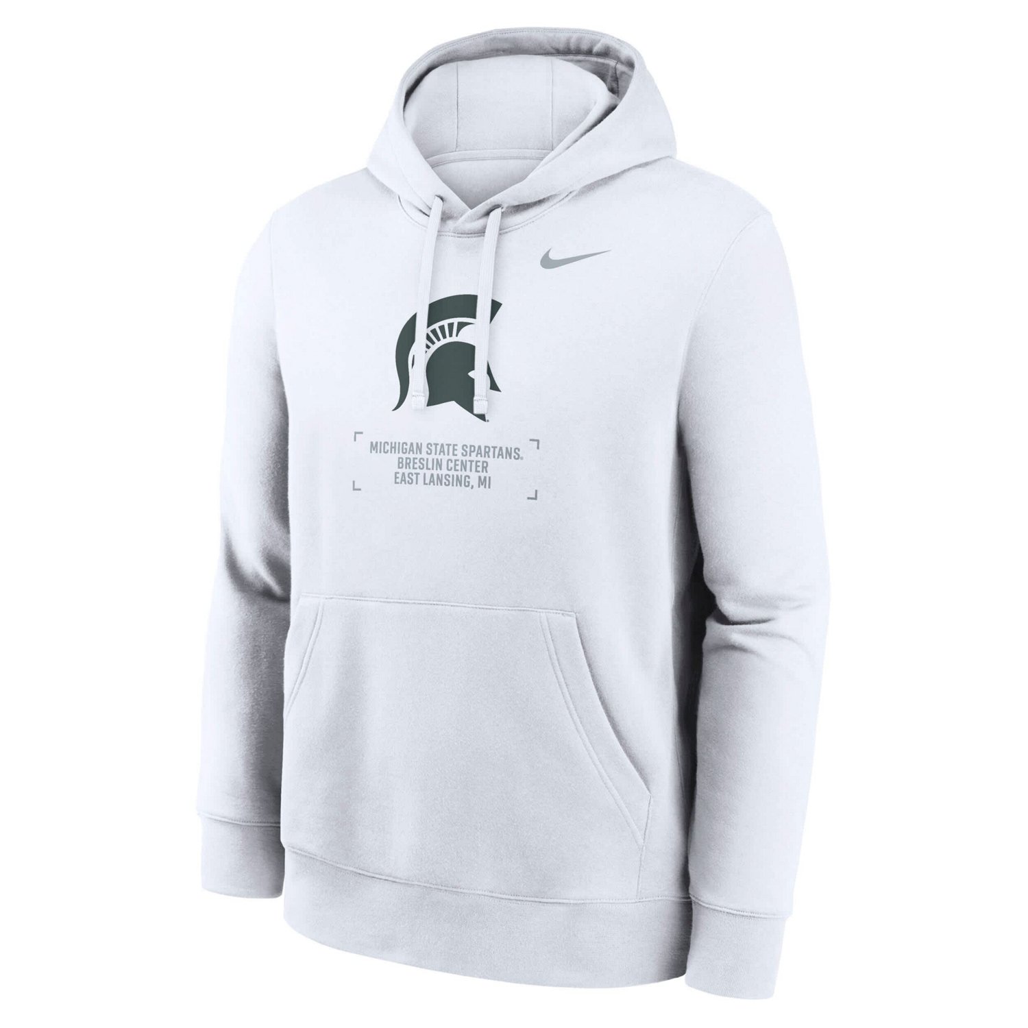 Nike Michigan State Spartans Basketball Two-Hit Club Fleece Pullover Hoodie - view number 4
