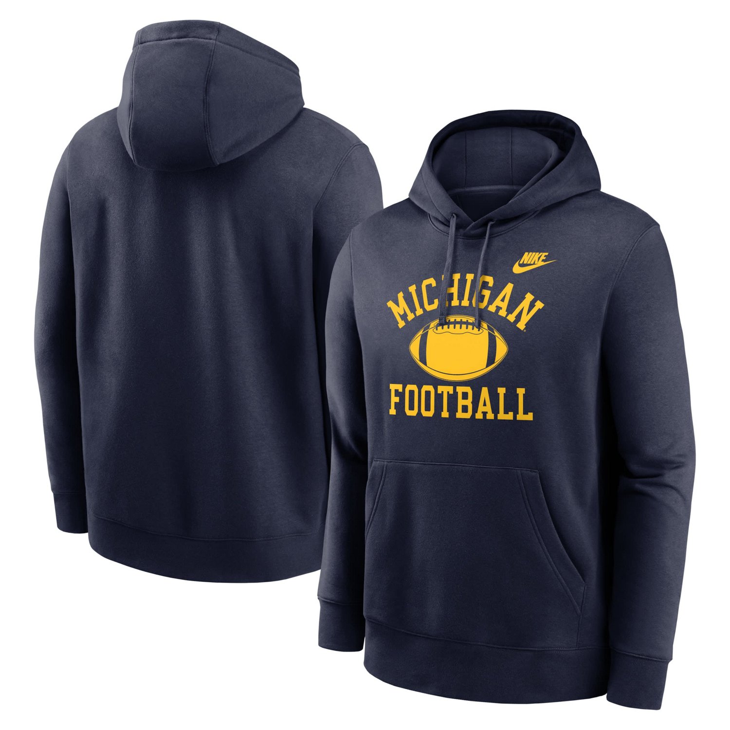 Nike Michigan Wolverines Legacy Football Icon Club Fleece Pullover Hoodie                                                        - view number 1
